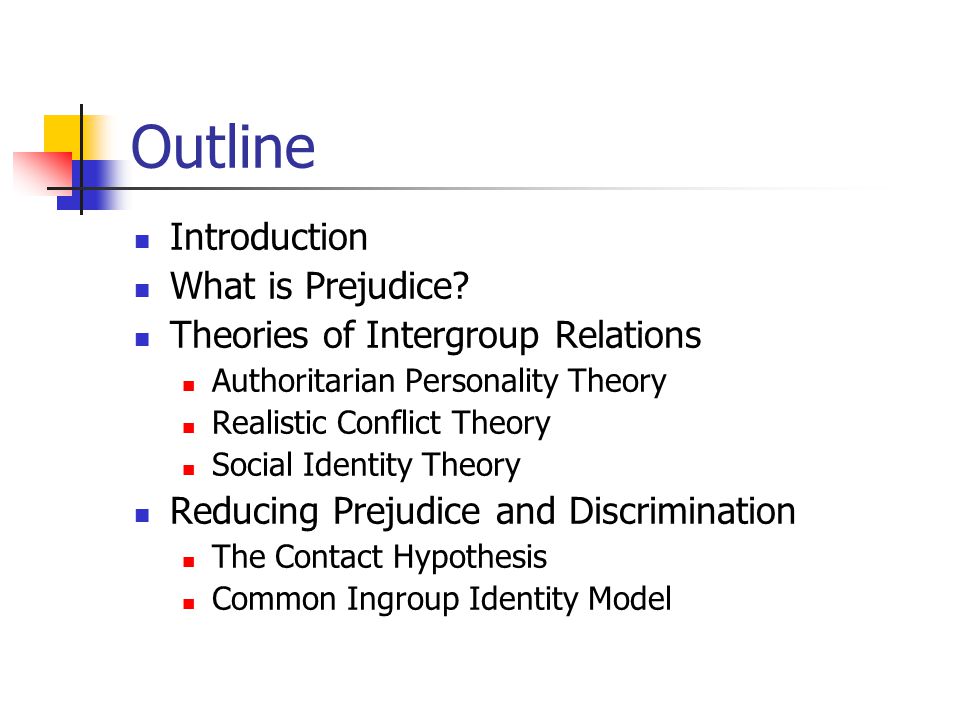 The conflict theory expounds discrimination and prejudice in society